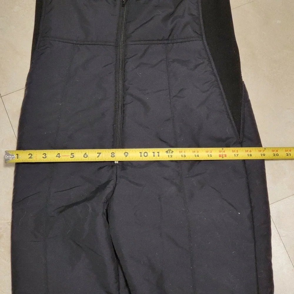 Herman's Mens M Medium Black Winter Snow‎ Ski Overall Bib Pants Suit